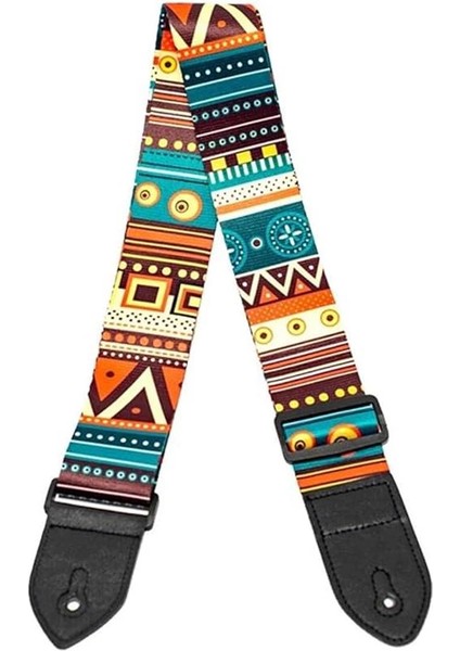 Midex SR-11GRN Gitar Omuz Askısı, Çok Renkli Desenli Uzunluk 90-143 cm fiyatları