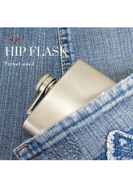 5 Oz 150 cc Cep Tipi Vidalı Kapak Çelik Konyak Viski Içki Matarası(Hunili) modelleri