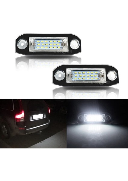 2pcs Beyaz LED Işık Hatası Volvo S80 XC90 S40 V60 XC60 S60 C70 V50 XC70 V70 Için (Yurt Dışından) indirimleri