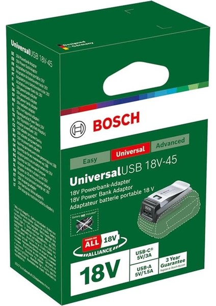 Universalusb 18V-45 Şarj Cihazı
