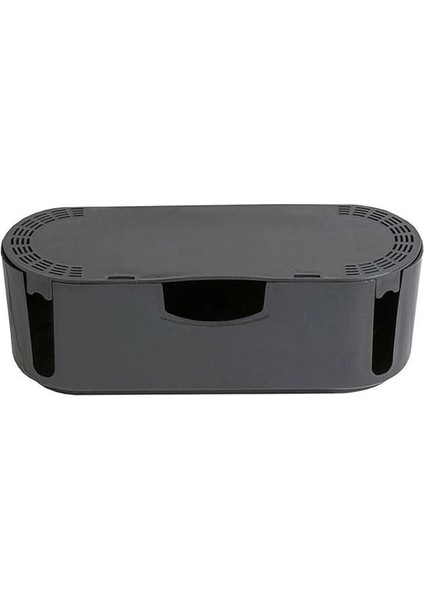 Antrasit Kablo Düzenleyici Çoklu Priz Kutusu Kablo Toplayıcı