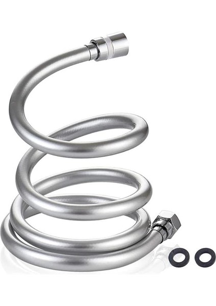Gri Paslanmaz Kopmaz Patlamaz Kaliteli Pvc Duş Hortumu - Yüksek Kaliteli Lüx Duş Spirali - Tüm fırsatları
