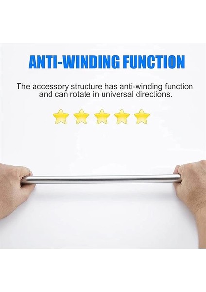 Gri Paslanmaz Kopmaz Patlamaz Kaliteli Pvc Duş Hortumu - Yüksek Kaliteli Lüx Duş Spirali - Tüm