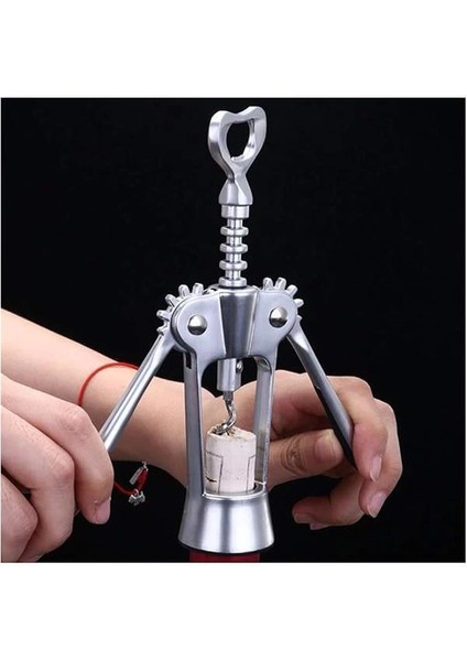 Şarap Açacağı - Çok Işlevli Çinko Alaşım Kırmızı Şarap ve Bira Şişesi Açacağı, Tirbuşon Mantar fiyatları