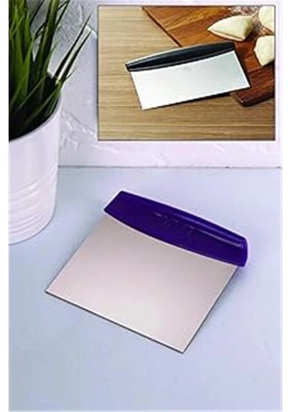 ® Çelik Hamur Kesici Kazıyıcı Pasta Kek Dekorasyon Spatula Aleti