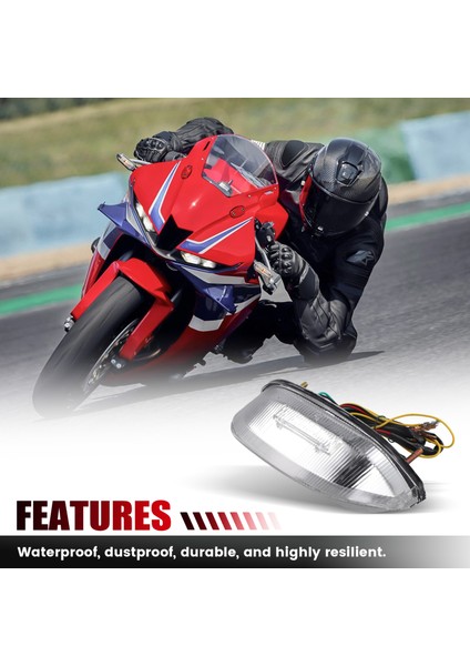 Arka Kuyruk Işık Fren Sinyalleri Honda CBR600RR 2013-2023 Için Entegre LED Işık Şeffaf Aksesuarlar (Yurt Dışından) indirimleri