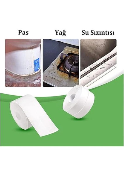 Sızdırmazlık Bandı Lavabo Bantı Banyo Mutfak Lavabo Küvet Duş Teknesi Su Geçirmez Kenar indirimleri