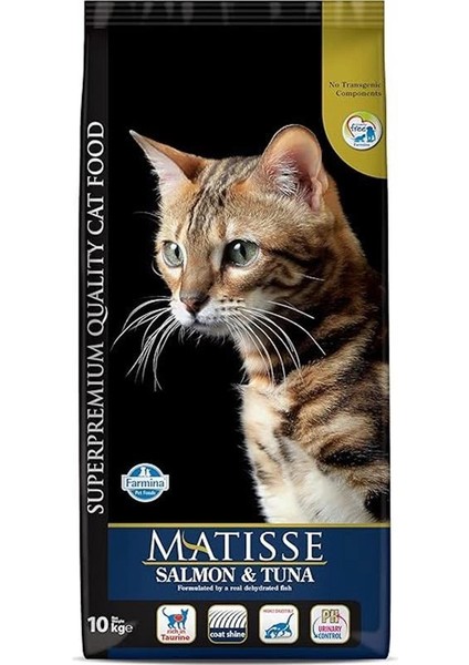 Somonlu ve Ton Balıklı Kedi Maması 10 kg