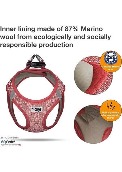 Göğüs Tasması Merino Kırmızı 2xs fiyatları