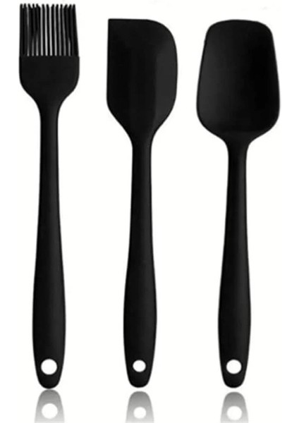 Yanmaz Yapışmaz Silikon 6'lı Pasta, Yumurta Fırçası, Kaşık Bıçak, Spatula Mutfak Seti fırsatları