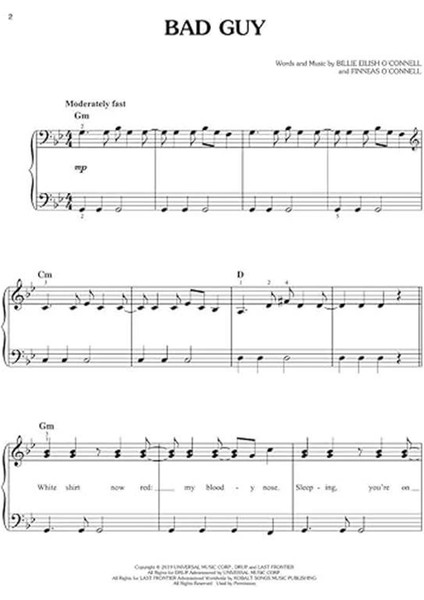 Billie Eilish - When We All Fall Asleep, Where Do We Go?: Easy Piano Songbook fırsatları