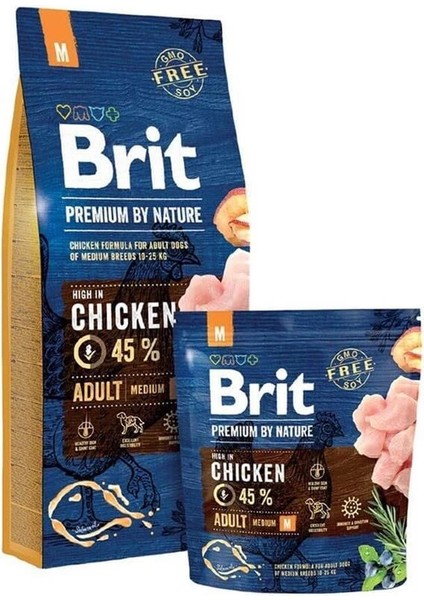 Premium By Nature Kuru Köpek Maması, Tavuklu, Yetişkin, Orta Irk, 15 kg