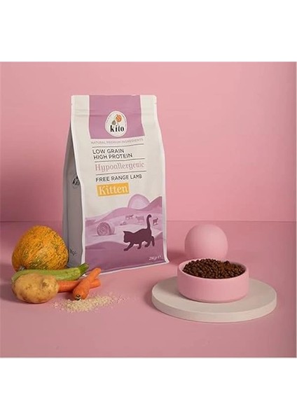 Doğal Besi Kuzu Etli Yavru Kedi Maması 2 kg