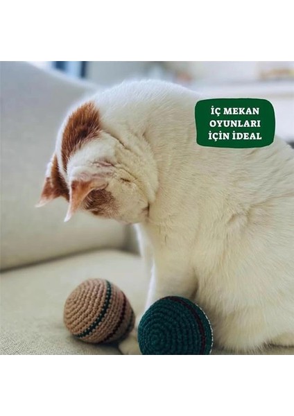Çıngıraklı Örgü Yumurta Kedi Oyuncağı fırsatları