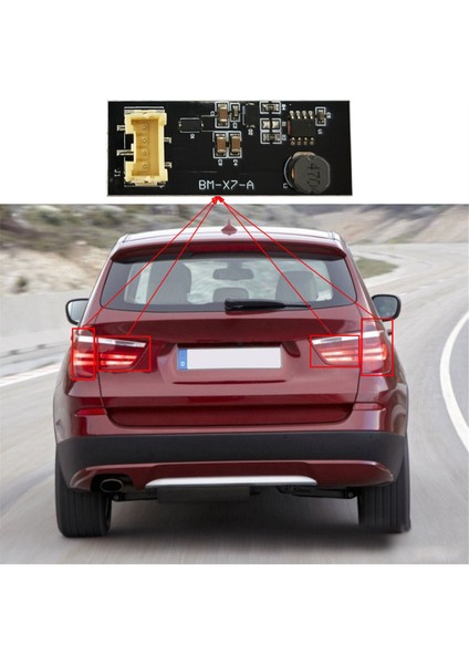 Bmw X3 F25 2011-2017 Arka Sürücü F25 B003809.2 LED Işık Fişi ve Oyun Onarımı Yedek Tahtası Kuyruk Işığı 4 Pc (Yurt Dışından) modelleri