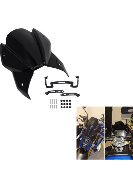 Suzuki GSX-S950 GSX-S1000 2021 2022 2023 Için Motosiklet Ön Ekran Rüzgar Kalkanı Ön Cam Aksesuarları, Siyah (Yurt Dışından) modelleri