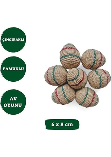 Çıngıraklı Örgü Yumurta Kedi Oyuncağı