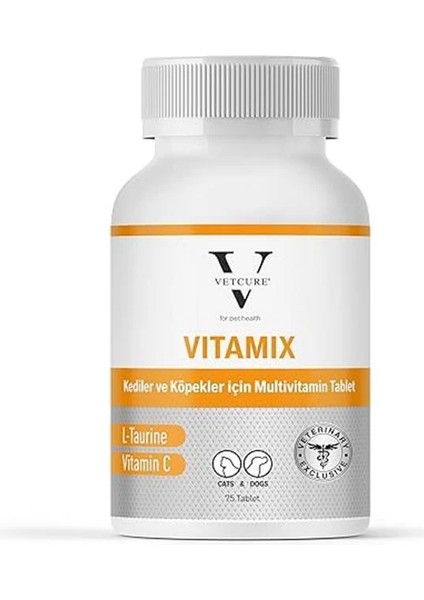 Vitamix Kedi ve Köpek Multivitamin ve Mineral Aminoasit Desteği 75 Tablet fırsatları