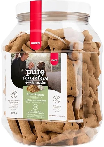 Pure Sensitive Goody Snack Insect (600 G), Hassas Köpekler Için Sağlıklı Atıştırmalıklar, Böcek