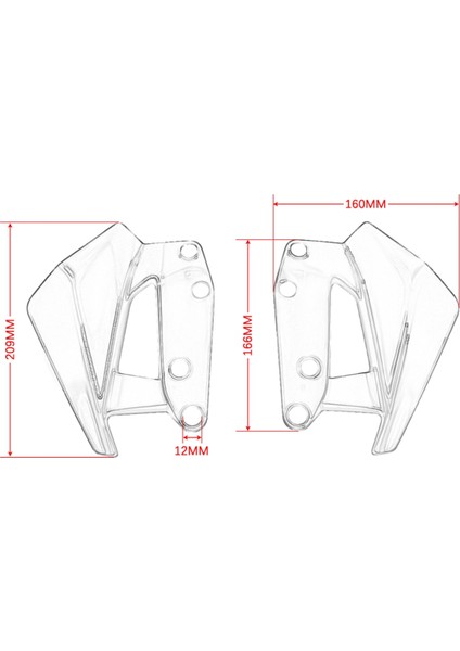 Bmw R1300GS Kupası Için Motosiklet Yan Rüzgar Deflektörü Cam Ön Cam Spoleri Kupa Üçlü Siyah R1300GS 2024+ (Yurt Dışından) fırsatları