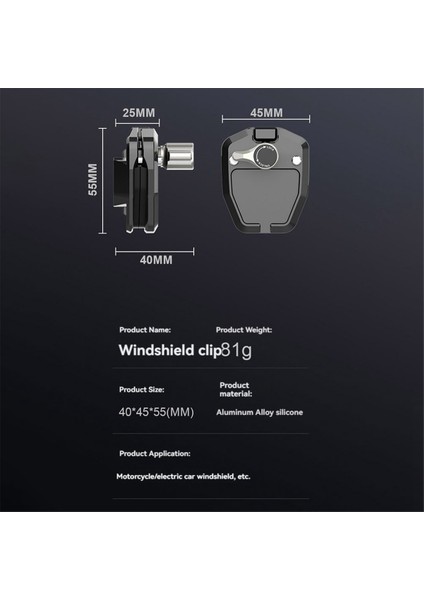 Motosiklet Ön Cam Klipsi Alüminyum Alaşım Montajı Gopro Kahraman 12 INSTA360 X3 Action 3 4 Kamera Aksesuarları Stil B (Yurt Dışından) fırsatları