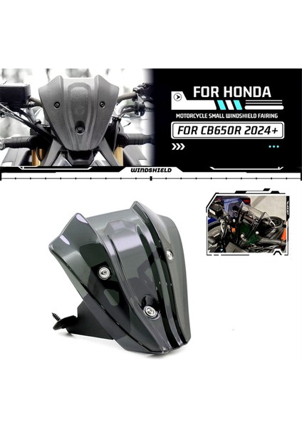 Motosiklet Ön Cam Honda CB650R 2024 2025 Rüzgar Deflektör Aksesuarları Için (Yurt Dışından) indirimleri