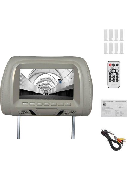 Universal 7inch Sabit Monitör Ekranı Arka Koltuk Eğlence Av USB Sd Mp4 Mp4 Mp5 Fm Player Lhd Için Multi-Media Player (Yurt Dışından)