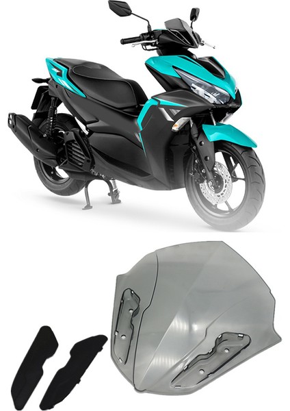 Yamaha Nvx 155 V1 / Aerox 155 / Nvx V2 2021 Smoky Için Motosiklet Ön Cam Ön Cam Vizörü Viser (Yurt Dışından) indirimleri