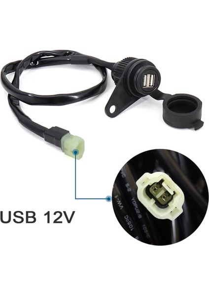 Honda CB400X Cb 400X Çift USB Dc Outlet Charger Adaptörü 12V Dv Çıkış Dönüştürücü Için Motosiklet USB Şarj Ekipmanı (Yurt Dışından) fiyatları