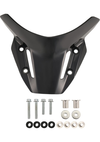 Yamaha MT09 FZ09 Mt-09 Fz-09 2021-2022 Motosiklet Ön Cam Ön Cam Deflektörü Kapak Rüzgar Ekranı Siyah (Yurt Dışından)