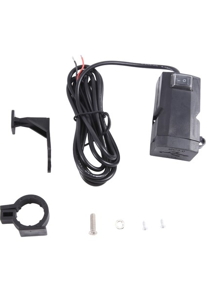 12V-24V QC3.0/3.1A Çift USB Port Su Geçirmez Motosiklet Gidon Şarj Cihazı Adaptörü Güç Kaynağı Soketi (Yurt Dışından)
