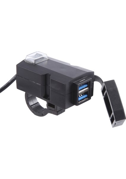 12V-24V QC3.0/3.1A Çift USB Port Su Geçirmez Motosiklet Gidon Şarj Cihazı Adaptörü Güç Kaynağı Soketi (Yurt Dışından) fırsatları