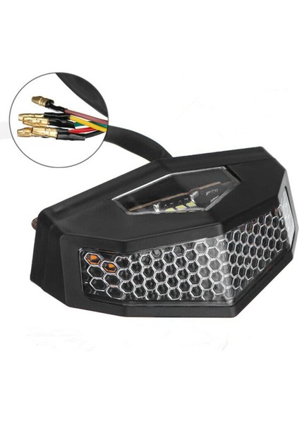 Universal Motosiklet LED Turn Sinyalleri Değiştirilmiş Kuyruk Light Cafe Racer Fender Edge Fren Lambası (Yurt Dışından) modelleri