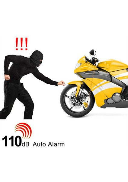 Motosiklet Disk Fren Kilidi Motosiklet Bisiklet Scooter Güvenlik Kilidi Su Geçirmez Alarm Sesi Hatırlatma Kablosu (Yurt Dışından) fiyatları