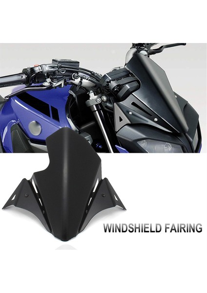 Yamaha Mt-09 MT09 2017-2020 Için Motosiklet Ön Cam Metal Hava Akışı Rüzgar Deflektörü (Yurt Dışından)