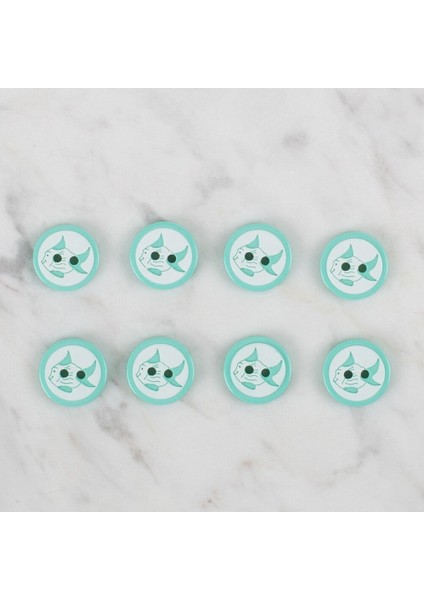 Loren Crafts yeşil 8 li balık düğme - 578 fiyatları