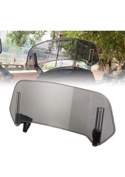 Bmw Kawasaki Yamaha Honda Suzuki Için Motosiklet Ön Cam Gri Uzatma Ayarlanabilir Spoiler Deflektörü 28X12CM (Yurt Dışından) modelleri