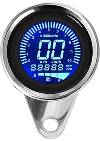 Motosiklet Metre Hızölçer Dijital Kilometre Sayacı Gece Işığı 12V Dijital Hız Göstergesi Takometre Motosiklet Aksesuarları, Bir (Yurt Dışından)