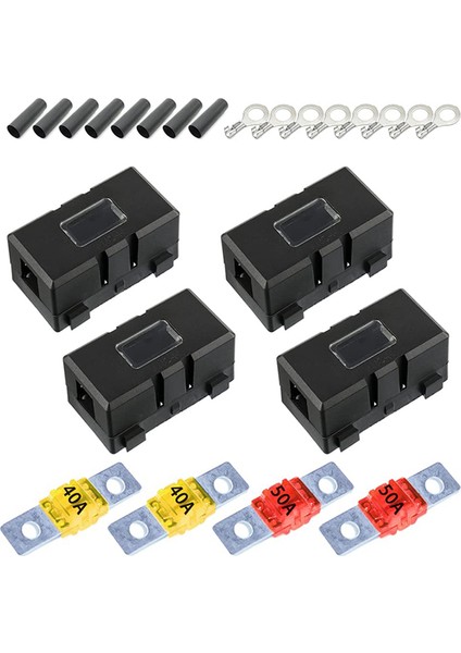 Midi Sigorta Tutucu, 4 Adet Araba Sigorta Sahibi ve 4 Adet Sigorta Tutucu, Araba Sigortası Tutucu, Arabalar, Kamyonlar, Araçlar Için (Yurt Dışından)