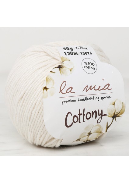 La Mia Cottony Kırık Beyaz Bebek El Örgü İpi - P3-L003 - 33574