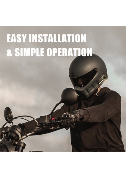 Bt5.0 Motosiklet Kulaklığı Interkoncation Dış Mekan Binicilik Su Geçirmez Yarım Kask Kulaklık Gürültü Azaltma (Yurt Dışından)