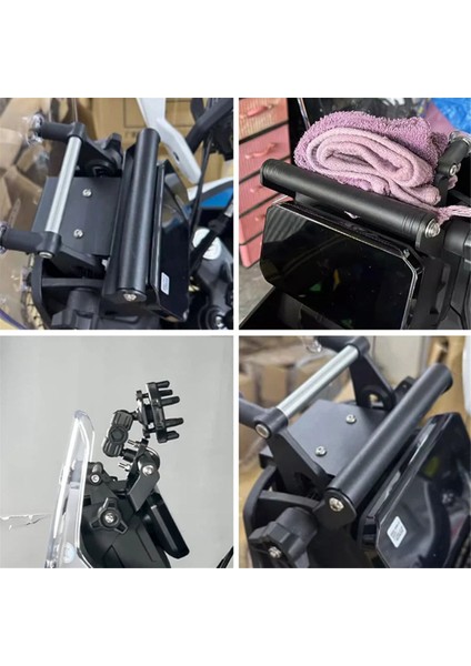 Motosiklet Telefon Tutucu Gps Navigasyon Montaj Uzatma Braketi Cfmoto 450MT 450 mt MT450 2024 2025 Aksesuarlar (Yurt Dışından) fırsatları