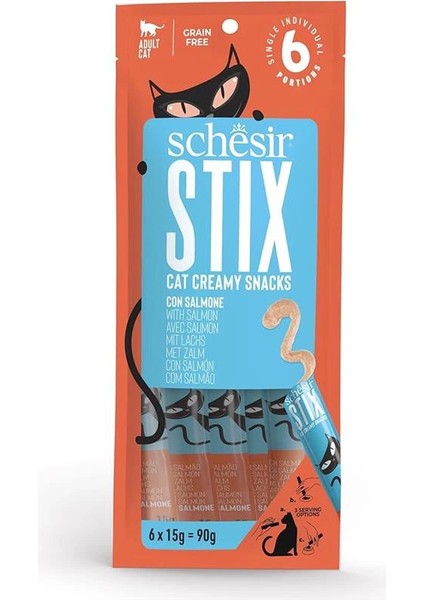 Stix Somonlu Krema Ödül Maması 6X15G