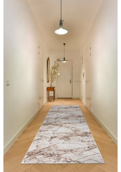 Yıkanabilir Kaymaz Tabanlı Kesme Rulo Halı, Kahve-Bej-Krem, Mavi Renk Seçenekleri fiyatları