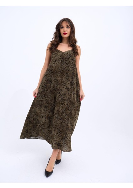 6250 Elbise-Siyah Haki