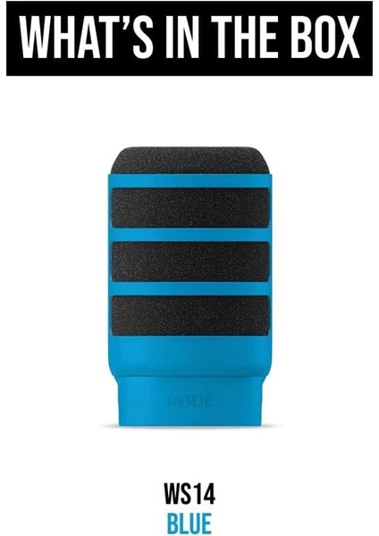 Røde WS14 Podmic ve Podmic USB Için Premium Pop Filtresi (Mavi) fırsatları
