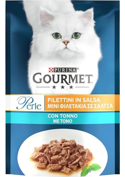 Gourmet Perle Izgara Ton Balıklı Yetişkin Kedi Konservesi Pouch 26 Adet 85 gr modelleri