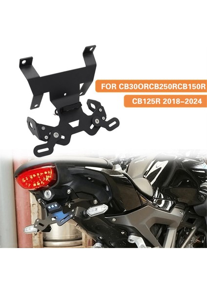Honda CB125R CB150R CB250R CB300R 2018-2024 Aksesuarları Için LED Işığı ile Motosiklet Plaka Tutucu Çerçeve (Yurt Dışından) fiyatları