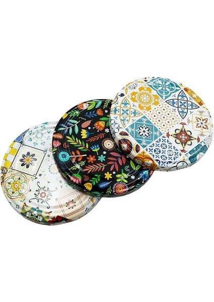 82 mm Karışık Desenli Metal Kavanoz Kapağı – Renkli Mutfaklar Koleksiyonu | 15 Adet | Sızdırmaz & fiyatları