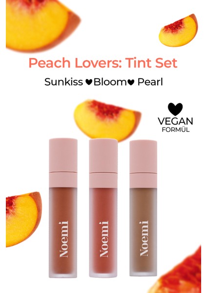 Peach Lovers: Tint Set Sunkiss - Bloom - Pearl